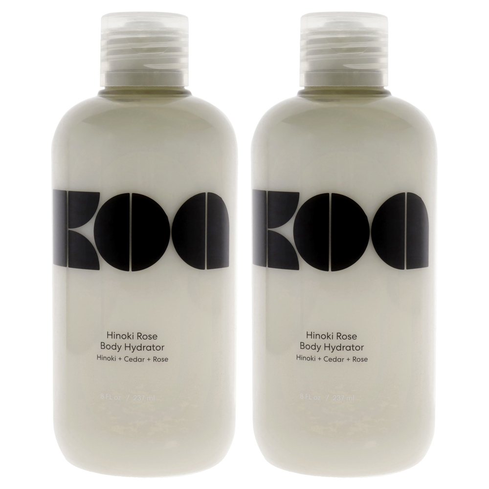 Hinoki Rose Body Hydrator - Pack of 2 by KOA for Unisex 8 oz Hydrator